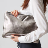 Women Day Clutch Bags Luxury Designer Lady Handbags 2021 new female envelope bags pu leather A4 briefcase bolsa wallet silver