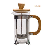 Eco-Friendly Bamboo and Glass French Press